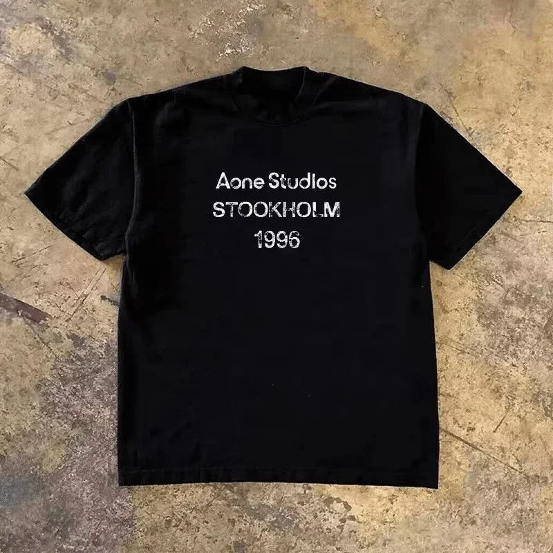 Streetwear Brand Shirts - Camiseta Clássica com Logo STOCKHOLM 1996,