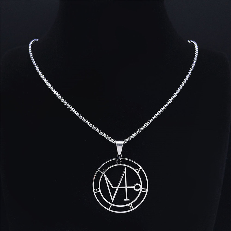 Streetwear Brand Accessories - Colar de Aço Inoxidável com Sigilo