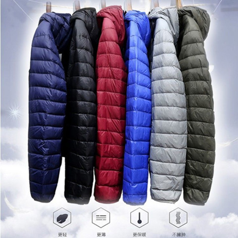 Streetwear Brand For Men - Jaqueta de pato ultra leve masculina,