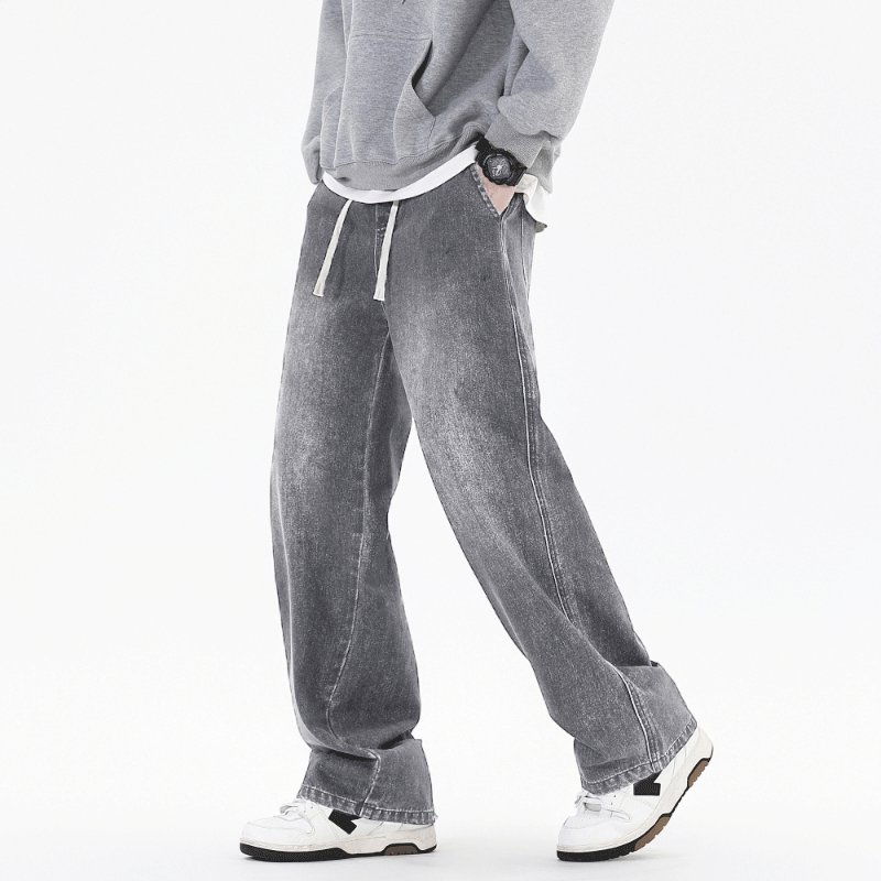 Streetwear Brand Accessories - Calças Jeans Largas de Estilo Coreano