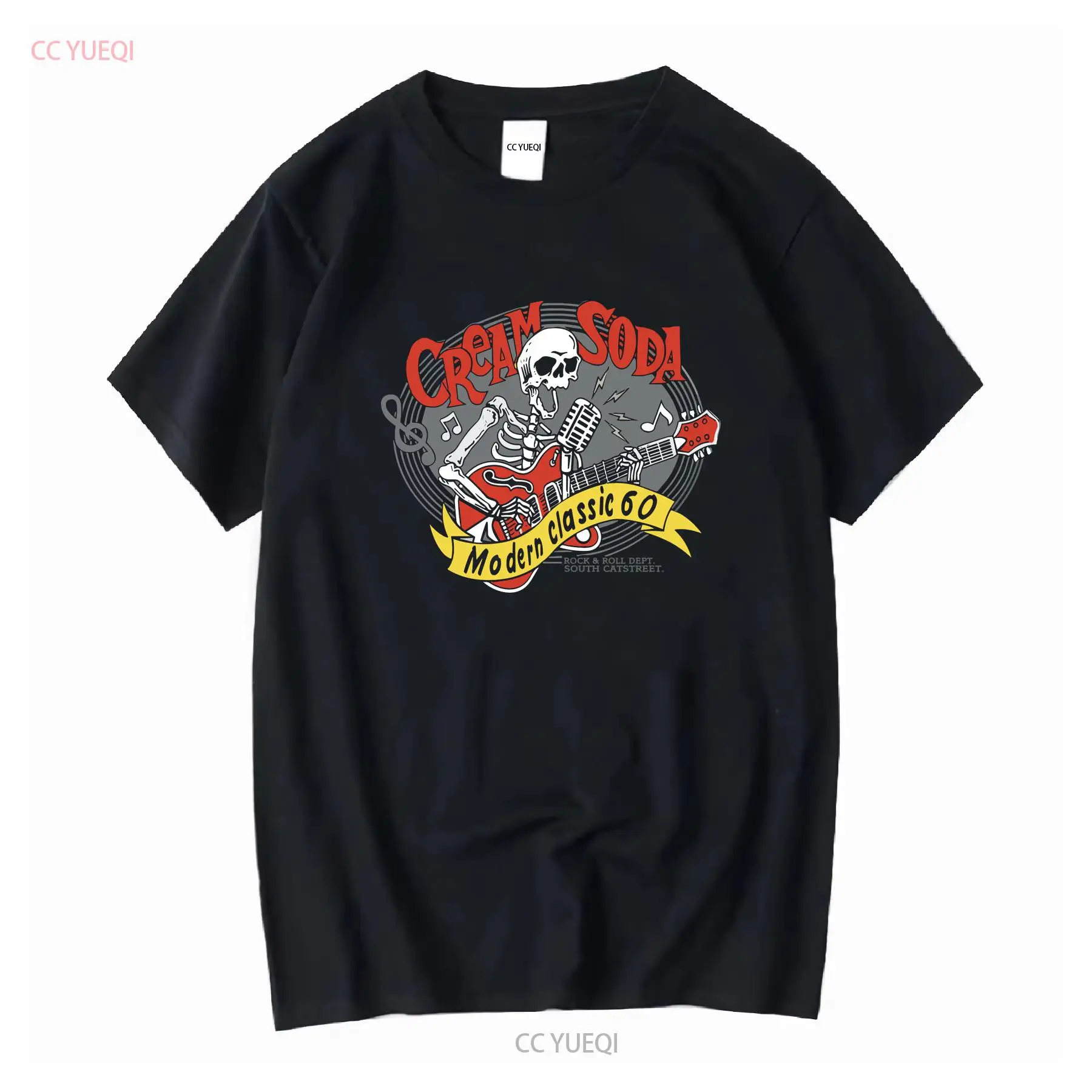 Streetwear Brand For Men - Creme soda rock roll t camisa