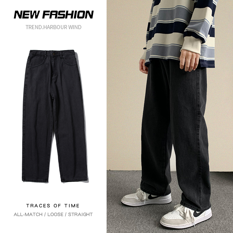 Streetwear Brand Denim - Novo streetwear baggy jeans masculino moda