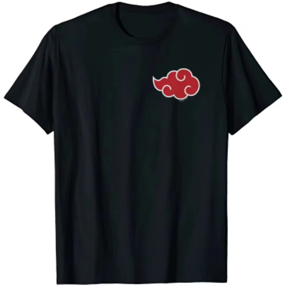 Streetwear Brands 2026 - Camisetas Masculinas Estampadas com Símbolos Akatsuki
