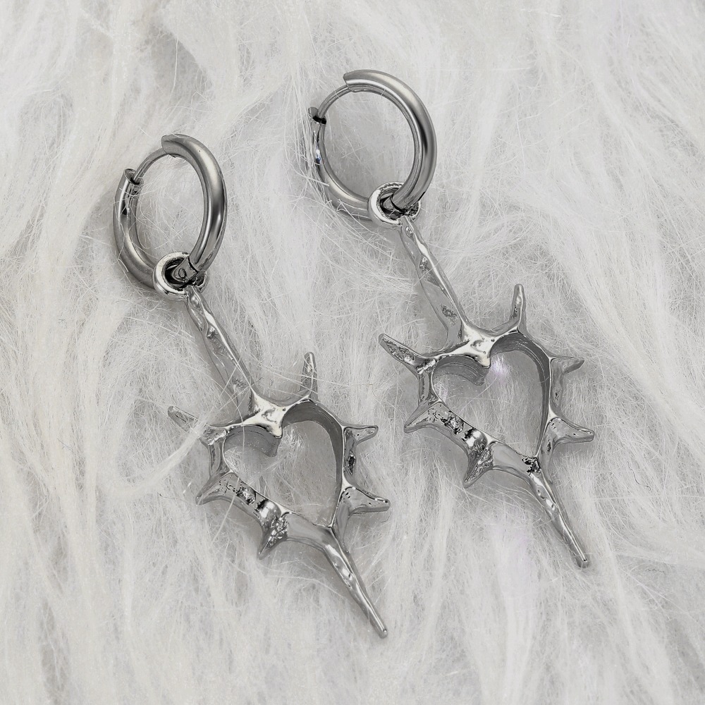 Streetwear Brand Accessories - Brincos Dangle Estilo Punk para Mulheres
