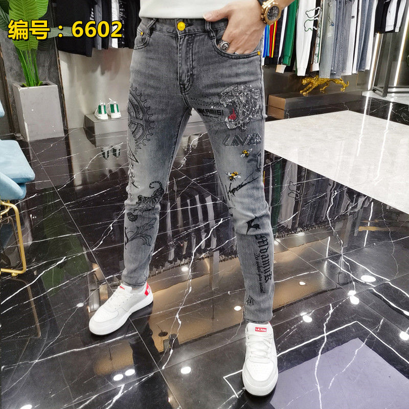 Harajuku moda streetwear jeans - Streetwear Brand Denim avaliação e preço