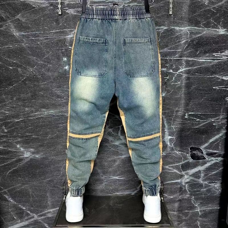 Calça jeans harém azul masculi - Streetwear Brand Denim avaliação e preço