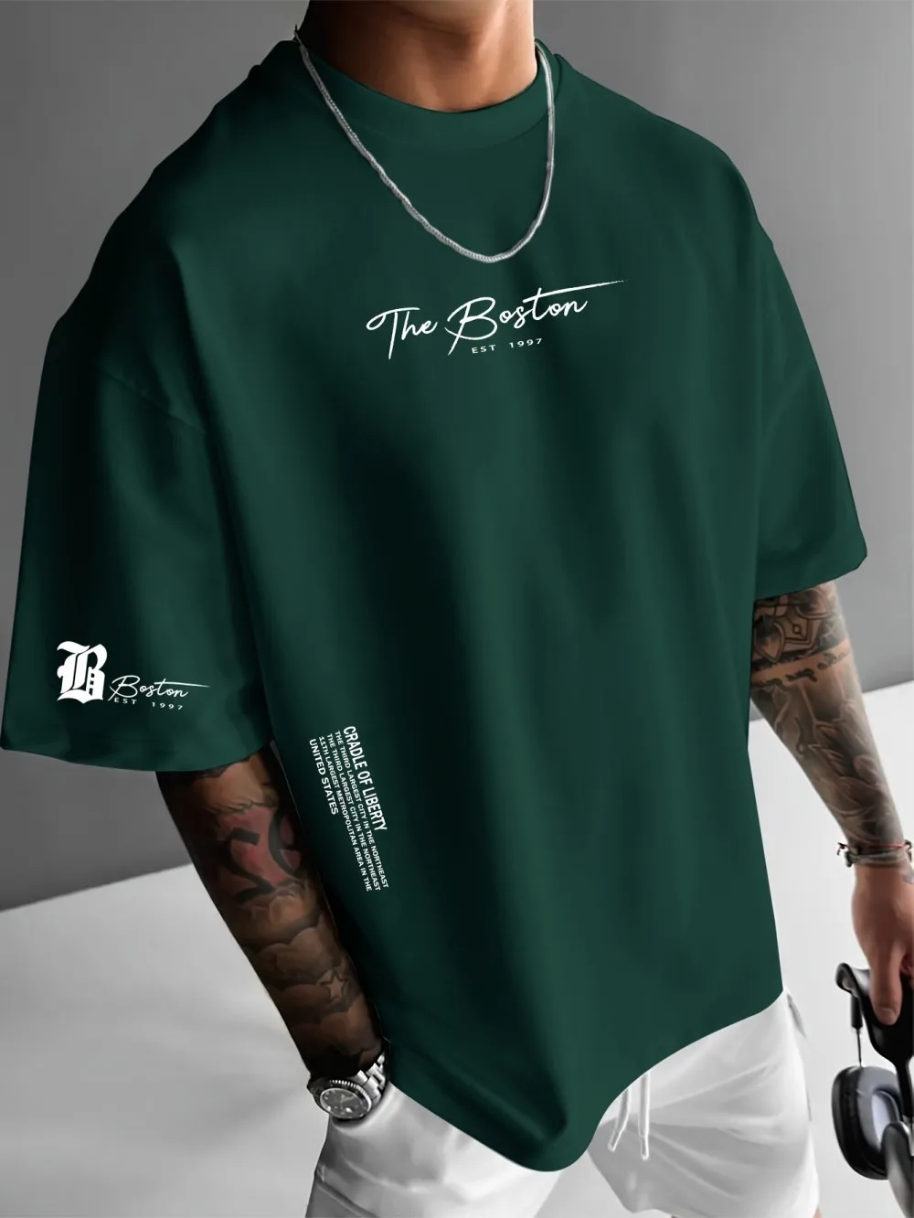 A mais recente camiseta mascul - Streetwear Brand Shirts avaliação e preço
