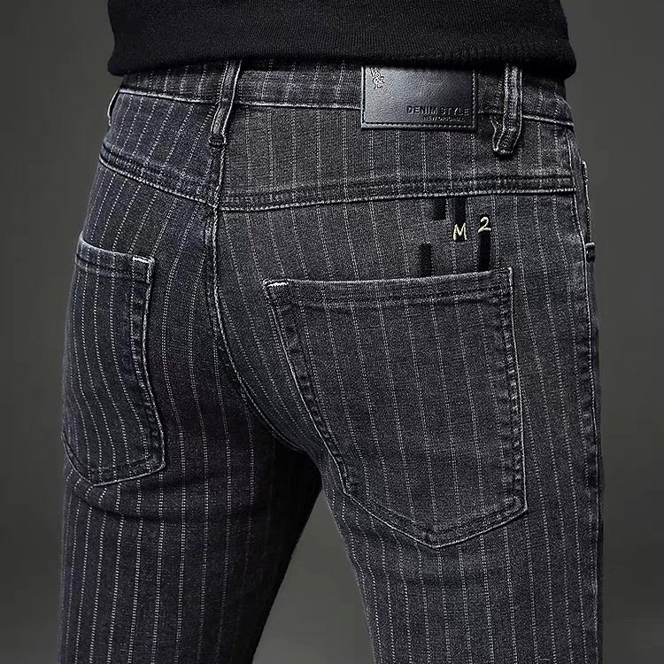 Jeans listrados 2025 marca na  - Streetwear Brand Denim avaliação e preço