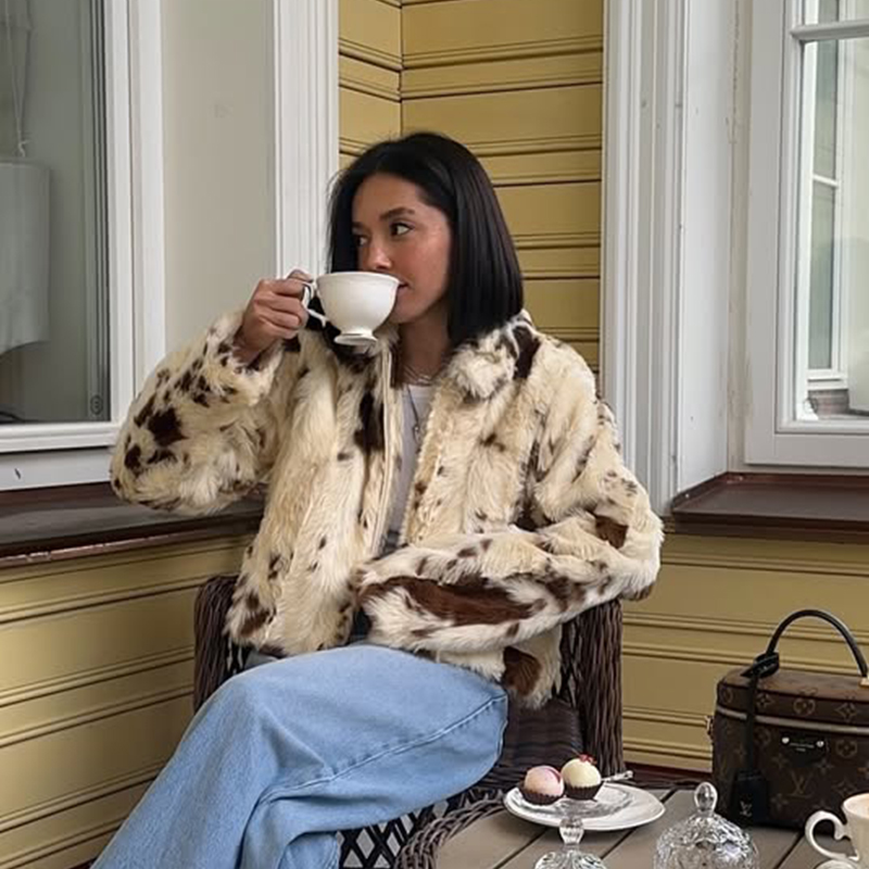 Casaco Feminino de Pelo Sintét - Streetwear Brand Fashion avaliação e preço