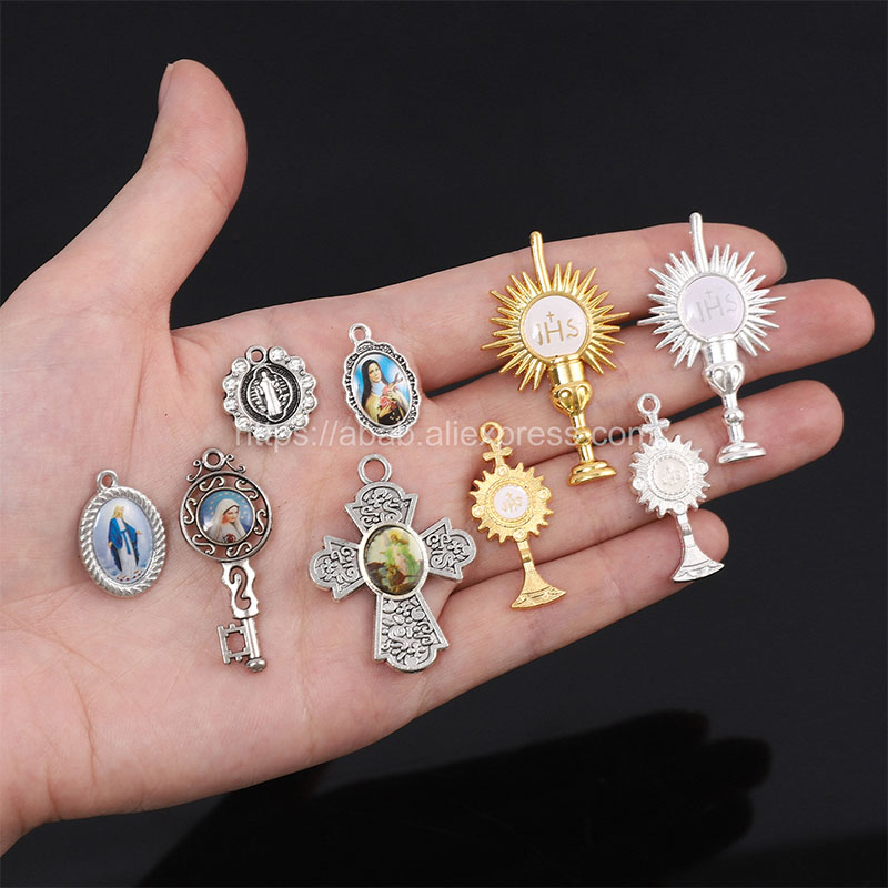 10 peças/religioso dourado jes - Streetwear Brand Accessories avaliação e preço