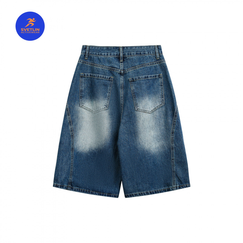 Shorts jeans de luxo MAQVOB, t - Streetwear Brand Denim avaliação e preço