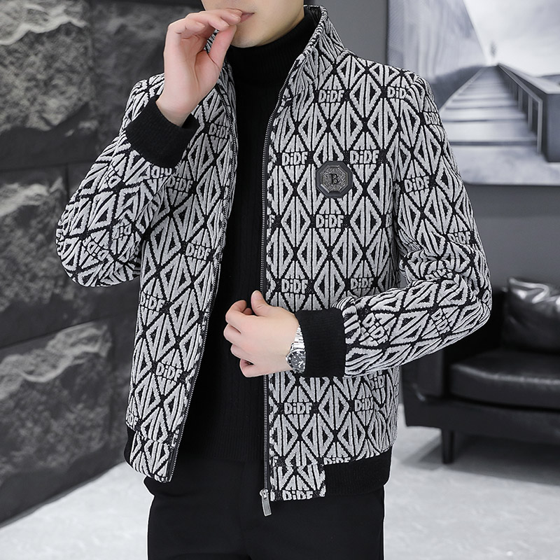 Jaqueta de lã jacquard masculi - Streetwear Brand Fashion avaliação e preço