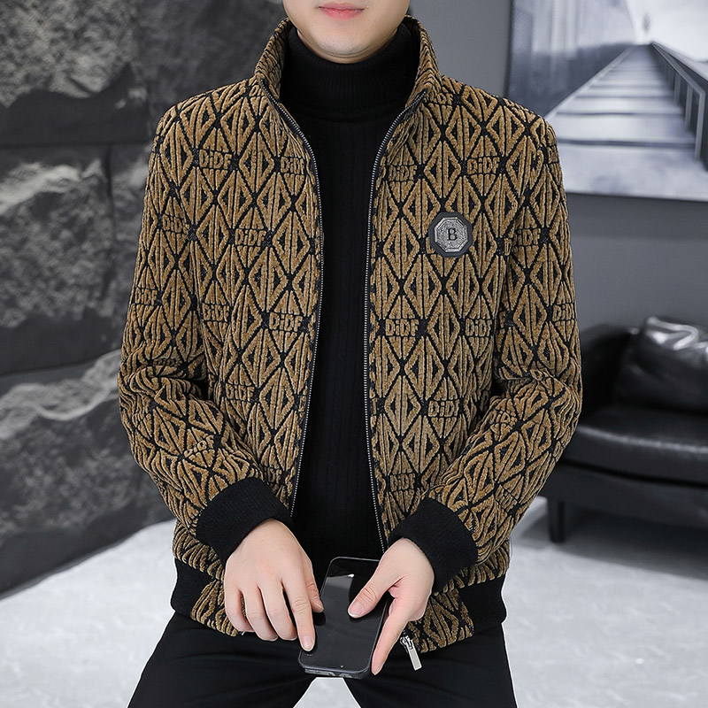 Jaqueta de lã jacquard masculi - Streetwear Brand Fashion avaliação e preço