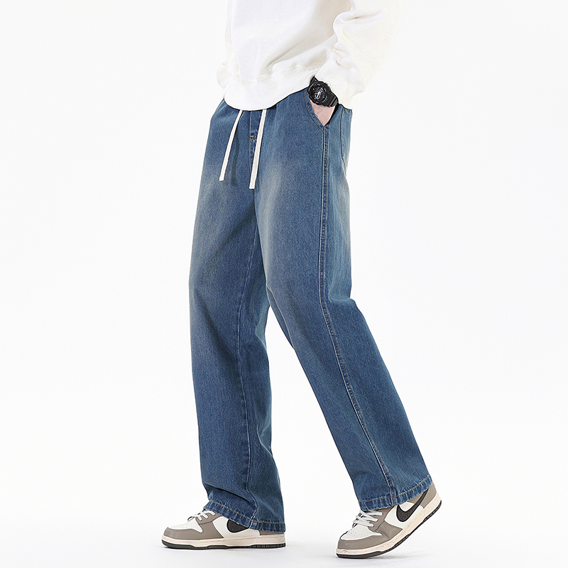 Calças Jeans Largas de Estilo  - Streetwear Brand Accessories avaliação e preço