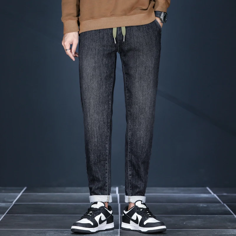 Marca masculina novo outono je - Streetwear Brand Denim avaliação e preço
