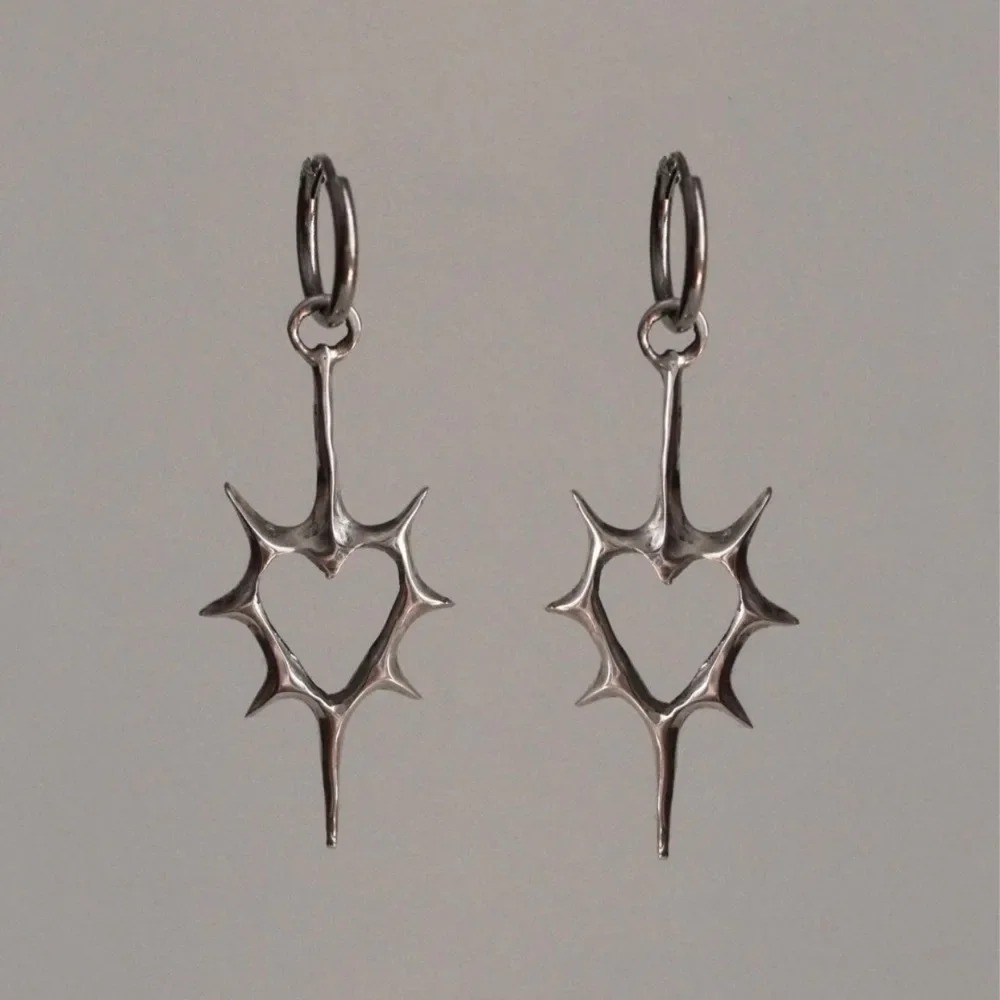 Brincos Dangle Estilo Punk par - Streetwear Brand Accessories avaliação e preço