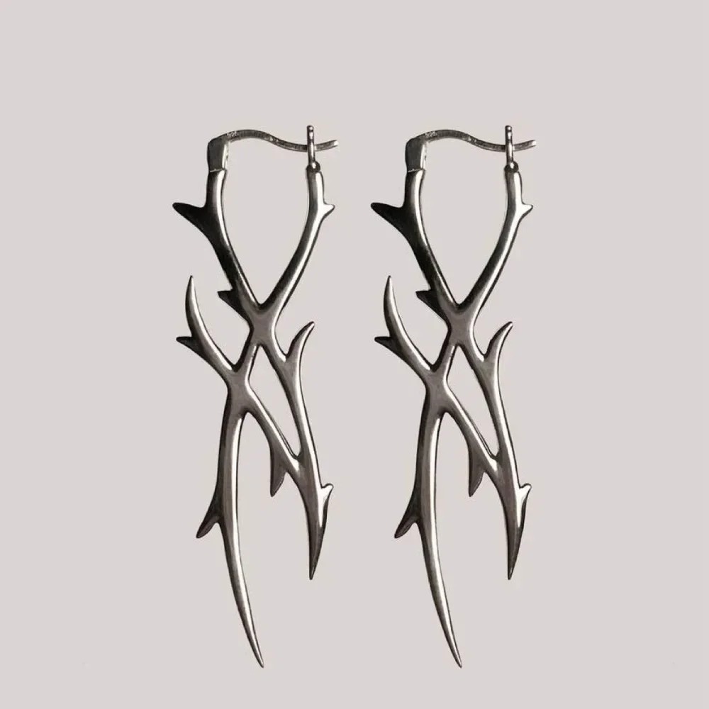 Brincos Dangle Estilo Punk par - Streetwear Brand Accessories avaliação e preço
